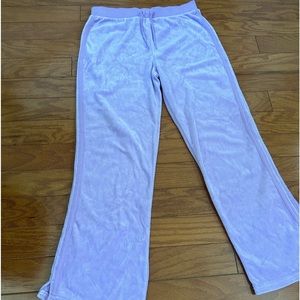 xl/size 18 lavender velvet track pants by Arizona jean company